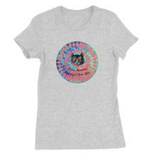 Load image into Gallery viewer, Alice in wonderland cheshire cat womens tea shirt