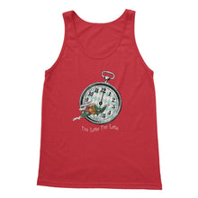 Load image into Gallery viewer, Alice in Wonderland T-shirt - White Rabbit I'm Late I'm Late - Soft style Tank Top