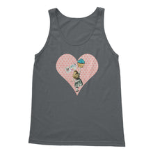 Load image into Gallery viewer, Alice in Wonderland Heart Shaped T-shirt - English Tea Time Gift