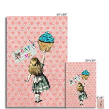 Load image into Gallery viewer, Alice in Wonderland - Eat Me  Fine Art Print