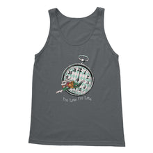 Load image into Gallery viewer, Alice in Wonderland T-shirt - White Rabbit I'm Late I'm Late - Soft style Tank Top