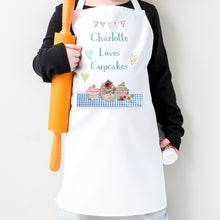 Load image into Gallery viewer, Pesonalised Loves Cupcakes Apron