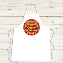 Load image into Gallery viewer, Curry Queen Personalised Apron - Fun Chefs Apron Gift