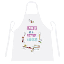 Load image into Gallery viewer, Personalised Domestic Goddess Apron - Vintage Design