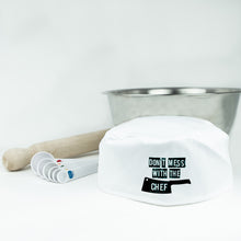 Load image into Gallery viewer, Don't Mess With The Chef Skull Cap - Fun Kitchenware Gift