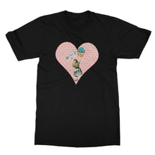 Load image into Gallery viewer, Alice in Wonderland T-Shirt - Heart Shaped Design - Softstyle T-Shirt