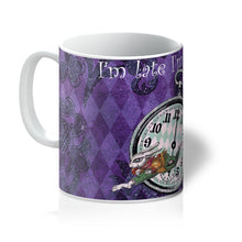 Load image into Gallery viewer, Alice in Wonderland I'm late I'm late Mug - Vintage Gift Idea