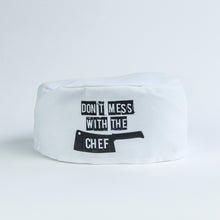 Load image into Gallery viewer, Don't Mess With The Chef Skull Cap - Fun Kitchenware Gift