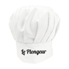 Load image into Gallery viewer, Le Plongeur Chef French Style Chef Hat - Funny Kitchen Gift