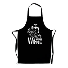 Load image into Gallery viewer, Save Water Drink Wine Apron - Funny Gift