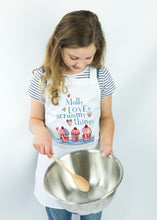 Load image into Gallery viewer, Loves Scrummy Things Personalised Apron - English Vintage Style