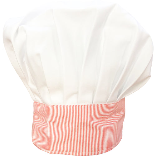 Striped Tangerine Unisex French Style Chef Hat