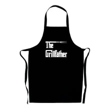 Load image into Gallery viewer, Grill Father Black Apron- Great Dad's Present