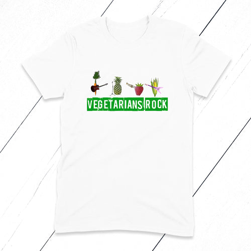 A fresh and fun T-shirt for all your favourite Vegetarian friends, family and teens.