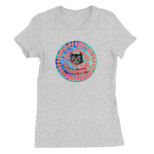 Load image into Gallery viewer, Alice in wonderland cheshire cat womens tea shirt 
