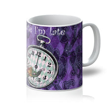 Load image into Gallery viewer, Alice in Wonderland I&#39;m late I&#39;m late Mug - Vintage Gift Idea
