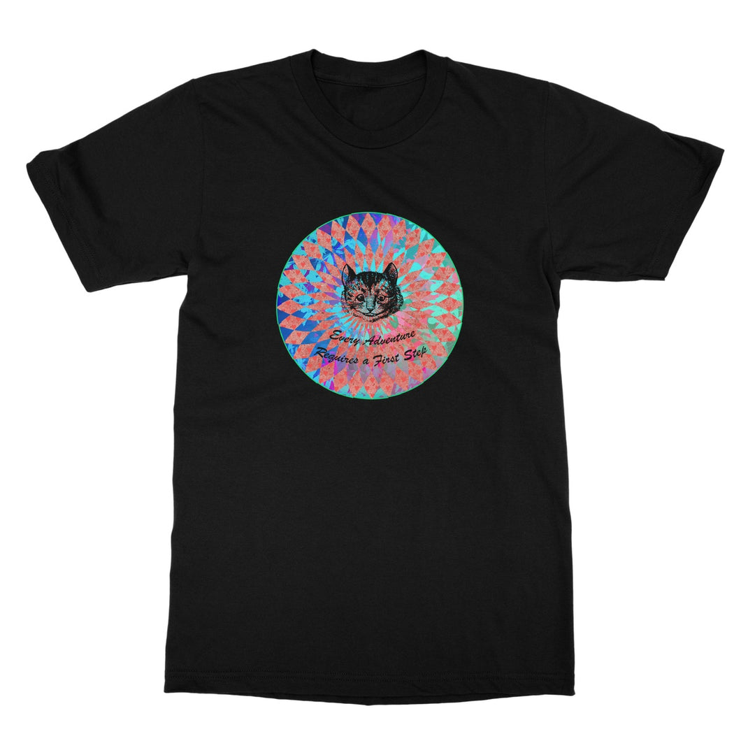 Alice in Wonderland T-Shirt - Cheshire Cat Quote- Unique Gift