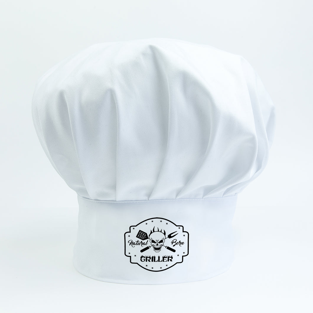 Natural Born Griller Chef Hat - Retro Inspred Chef Gift