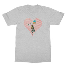 Load image into Gallery viewer, Alice in Wonderland T-Shirt - Heart Shaped Design - Softstyle T-Shirt
