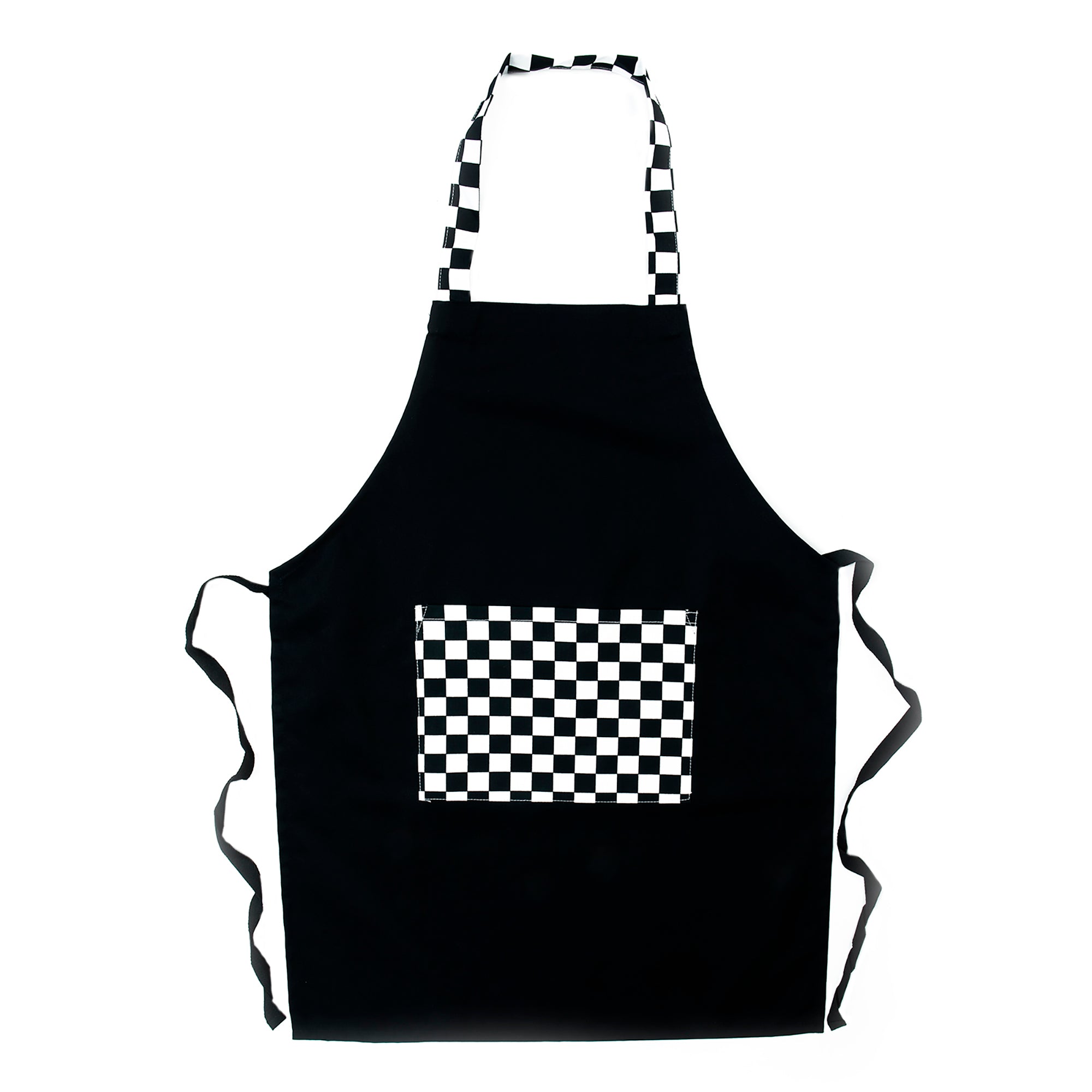 Black and white sale apron