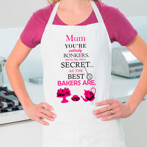 You're Entirely Bonkers Baking Apron - Alice in Wonderland Style