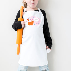 Fun personalised cat apron for children
