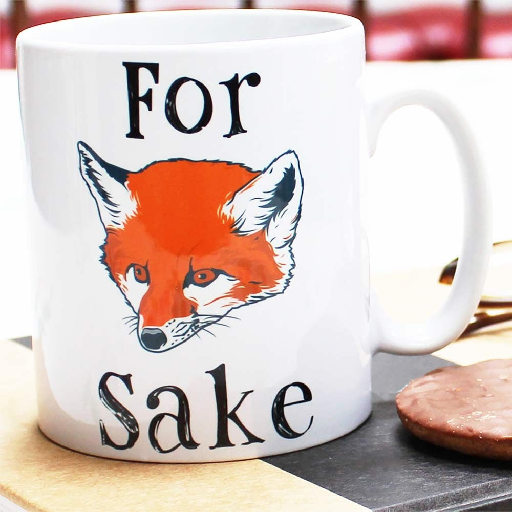 For Fox Sake Mug - Fun retro mug