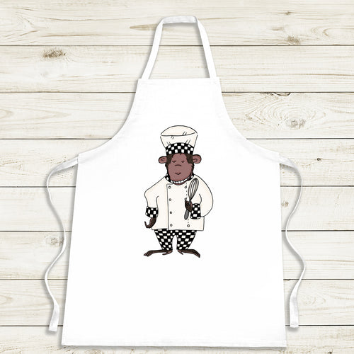 Personalised Chef Monkey Apron - Cheeky apron gift