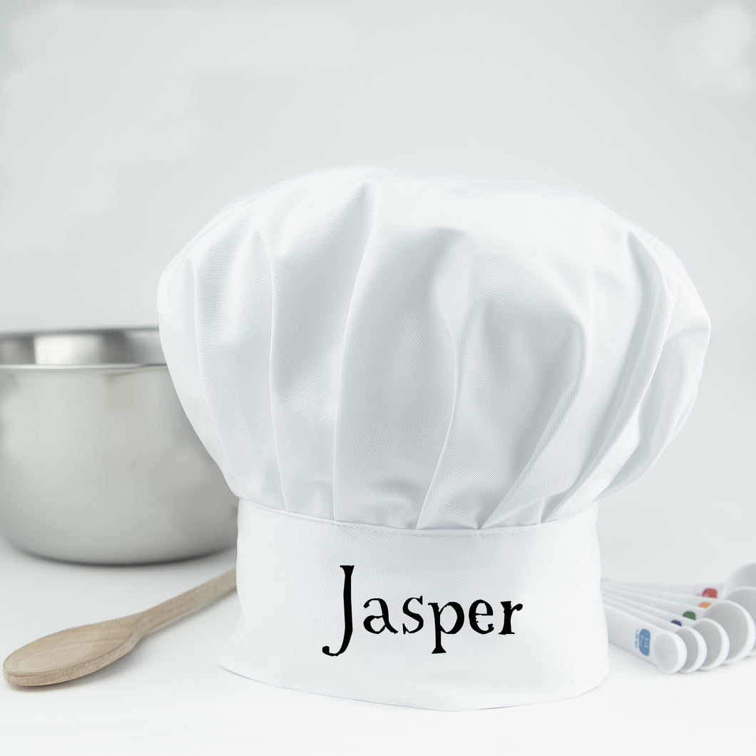 Personalised Adult Chef's Hat With Wine Label Design | Fun Name & Age Gift | PURPLEDRAGONDESIGNS