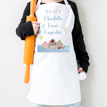 Load image into Gallery viewer, Pesonalised Loves Cupcakes Apron
