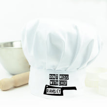 Load image into Gallery viewer, Personalised Don&#39;t Mess With The Chef Hat - Funny Kitchenware Gift
