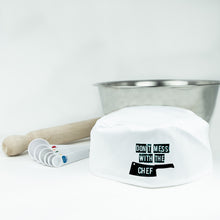 Load image into Gallery viewer, Don&#39;t Mess With The Chef Skull Cap - Fun Kitchenware Gift
