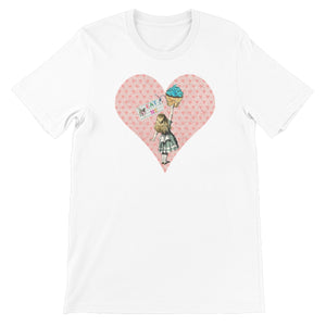 Alice in Wonderland Gift - Eat Me Design - Unisex Short Sleeve T-Shirt