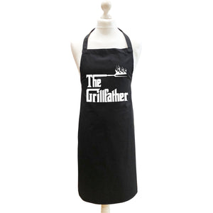 Grill Father Black Apron- Great Dad's Present