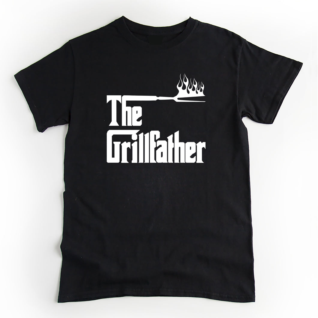 The Grillfather T-Shirt - Vintage Style BBQ Lover T-shirt