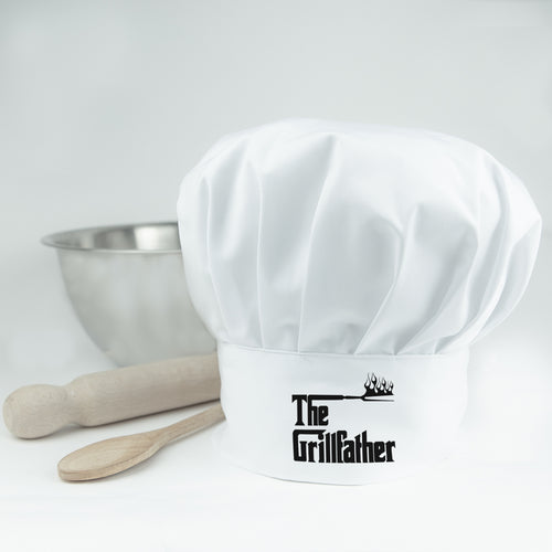 Grillfather Chef Hat - Fun Chef Hat for Family and Friends