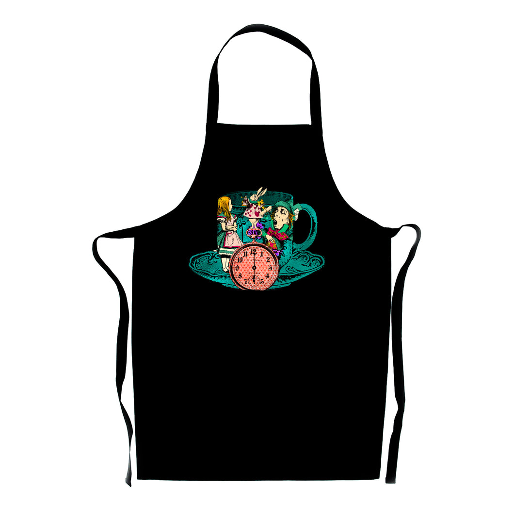 Alice in Wonderland Apron - It's Always Tea Time - Cup and Saucer