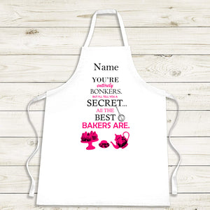 You're Entirely Bonkers Baking Apron - Alice in Wonderland Style