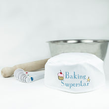 Load image into Gallery viewer, Baking superstar novelty chef hat

