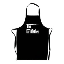 Load image into Gallery viewer, Grill Father Black Apron- Great Dad&#39;s Present
