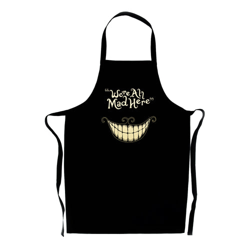 We're All Mad Here Apron - Alice in Wonderland kitchenware gift
