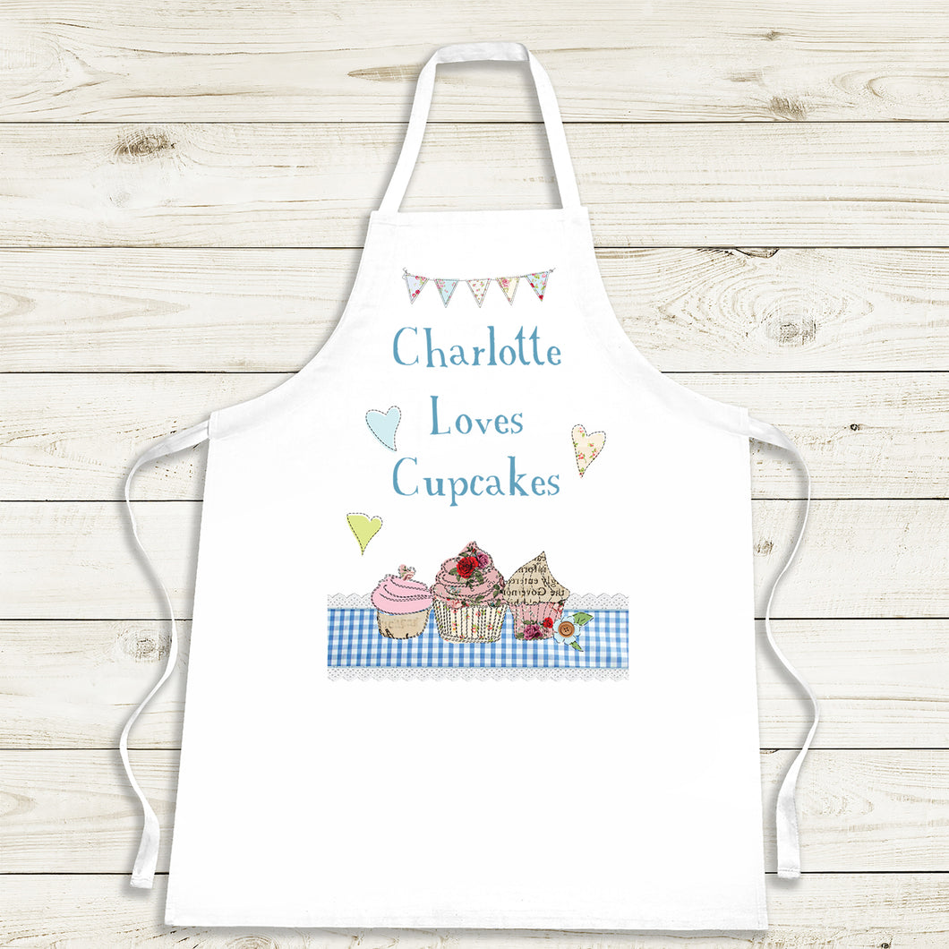 Personalised Loves Cupcakes Apron